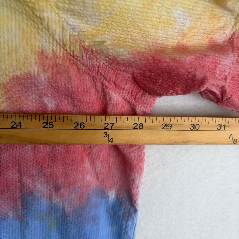 Polo Ralph Lauren Seersucker Camp Shirt Button Up Mens 2XB Multi Tie Dye - Picture 6 of 7